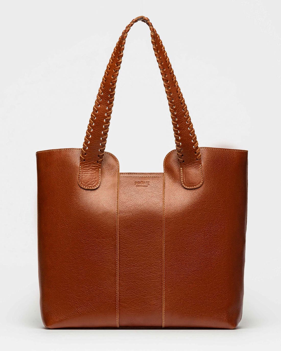 Bolso de compras trenzado en suave cuero vegetal