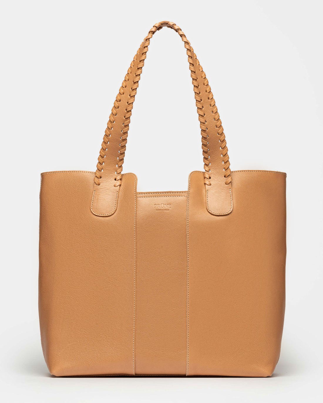 Bolso de compras trenzado en suave cuero vegetal