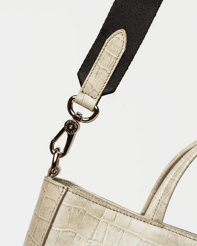 Bolso Shopper The Circle en piel de cocodrilo