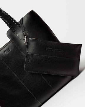 Bolso de compras trenzado en suave cuero vegetal