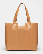 Bolso de compras trenzado en suave cuero vegetal