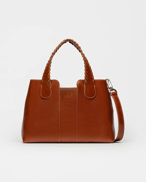 Bolso Braided en piel sintética lisa