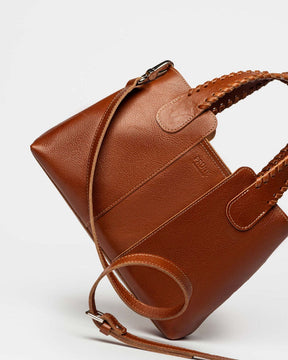 Bolso Braided en piel sintética lisa