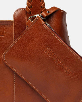 Bolso Braided en piel sintética lisa