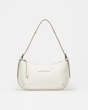 Cartera al hombro Mia en cuero graneado