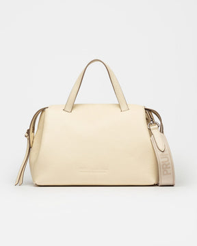 Bolso de mano estilo resort en piel granulada