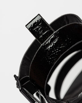 Sandalia Nina de caña media en efecto piel