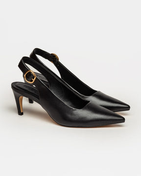 Stiletto Milan en piel lisa