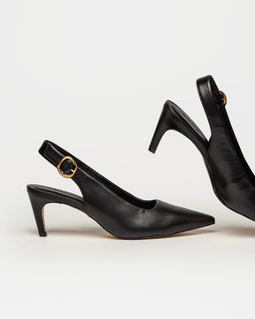 Stiletto Milan en piel lisa