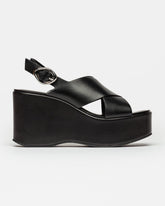 Sandalias altas Eloisa en piel lisa