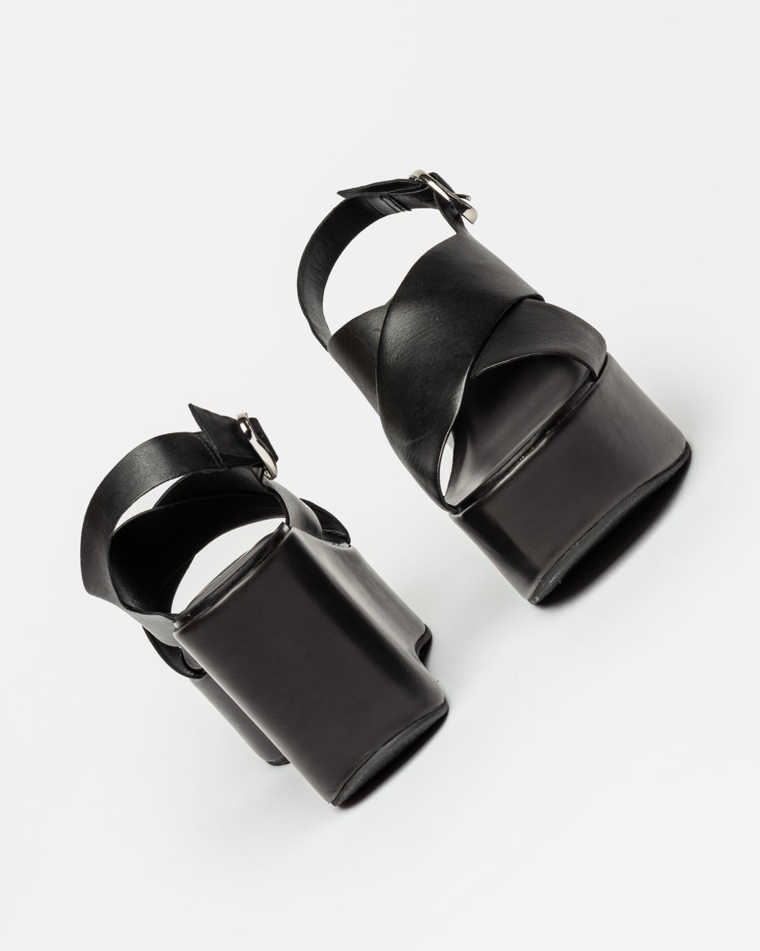 Sandalias altas Eloisa en piel lisa