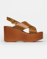 Sandalias altas Eloisa en piel lisa