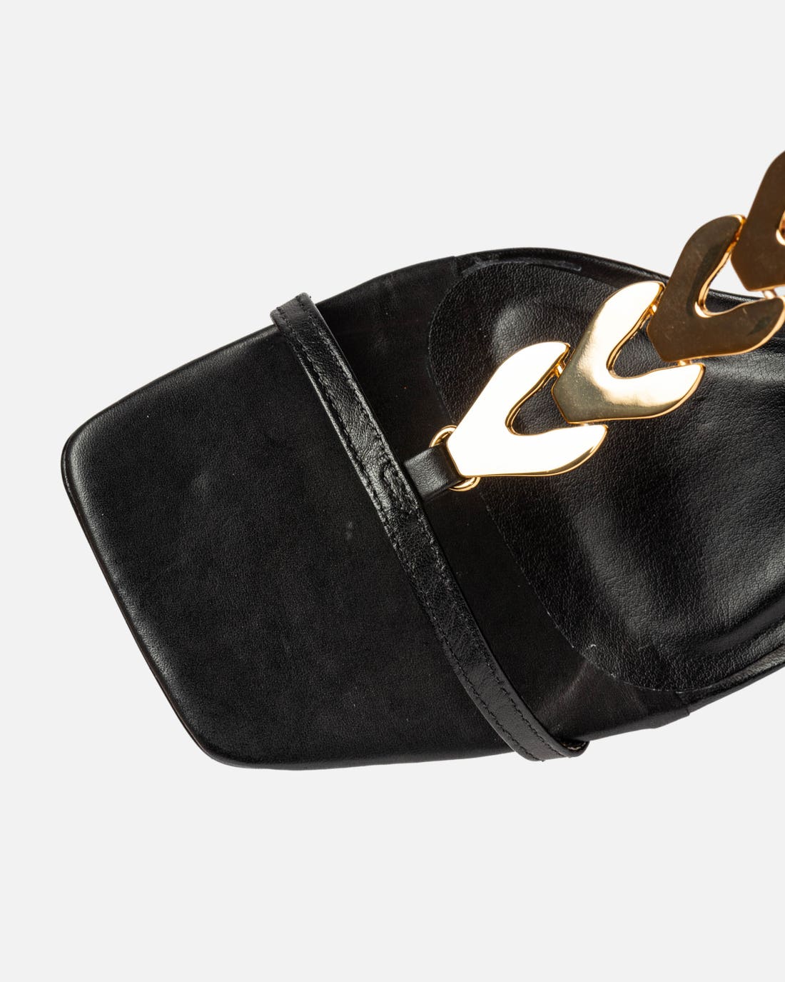 Sandalias altas Goldie de piel lisa