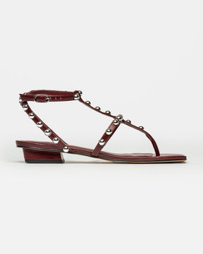 Sandalias bajas Aurora en piel lisa